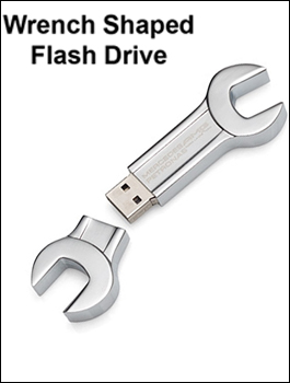Wrench Shaped Flash Drive